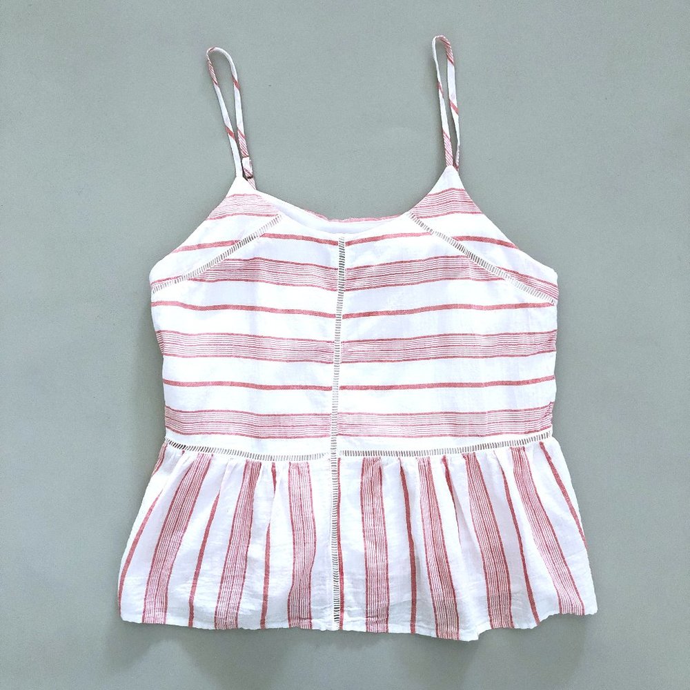 SKIES ARE BLUE Women's Striped Flowy Tank Top M